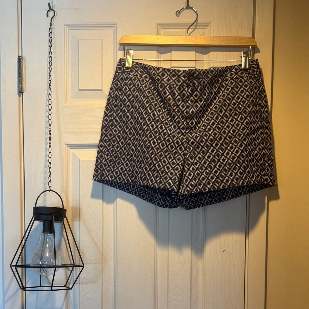 Banana Republic High Waist Black and Gray Shorts
